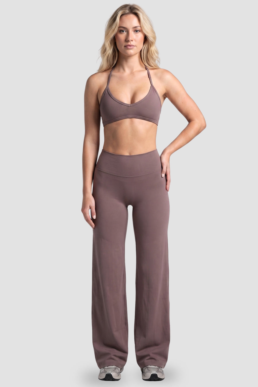 MeriCloud Wide Leg Pant - Taupe Brown