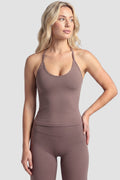 Ultra Soft Tank in Taupe Brown